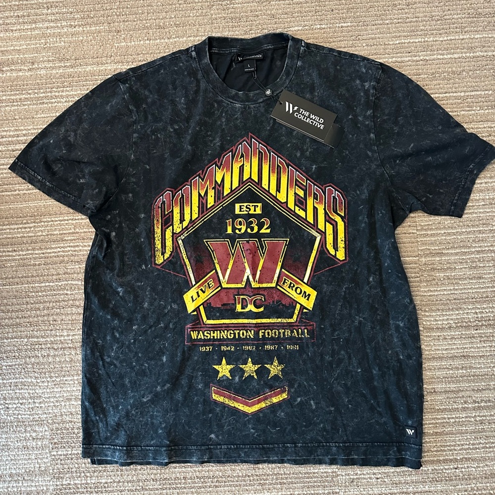 Brand New with Tags The Wild Collective Washington Commanders T-Shirt